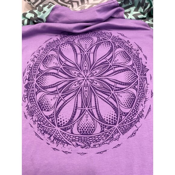 Sacred Geometrix Portal Dress Organic Cotton Bodycon Dress with Hood Size XL - Picture 14 of 14